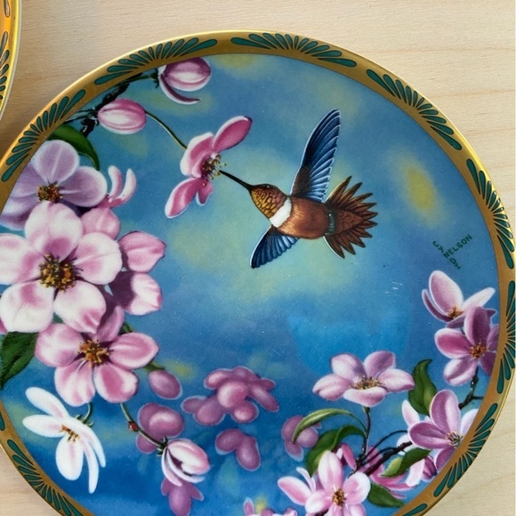 Pickard Hummingbird Plates Made in USA (EJ) - Picture 10 of 10